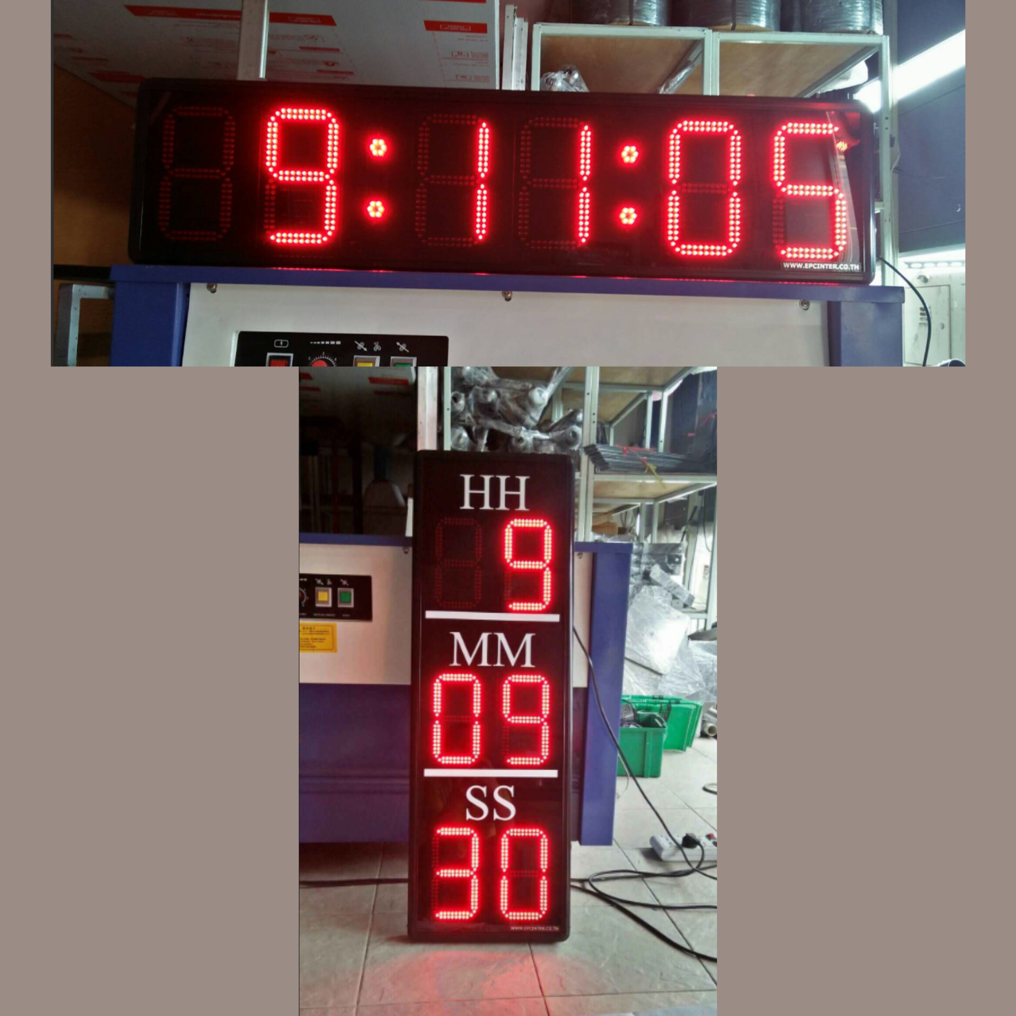 นาฬิกาดิจิตอล LED รุ่น 7นิ้ว 6หลัก