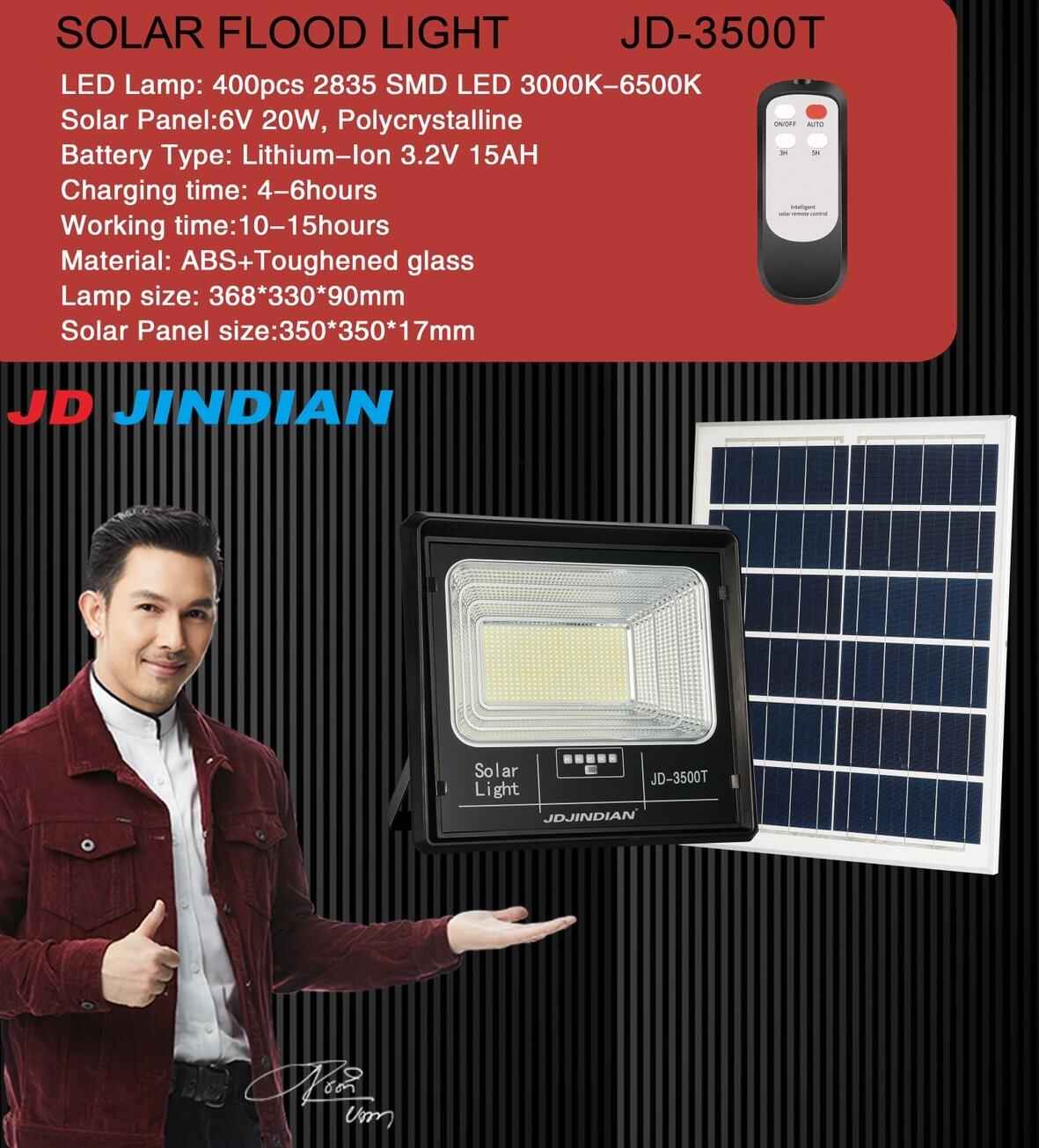 SOLAR FLOOD LIGHT JD-3500T